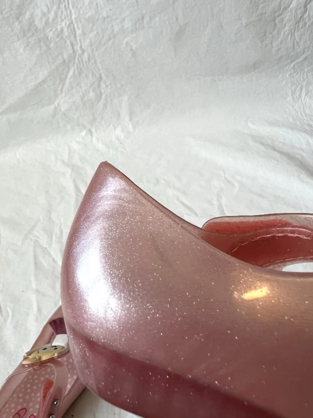 Mini Melissa mary janes Ultragirl jelly shoes Ballerina dancer size 11 pink - Picture 11 of 12